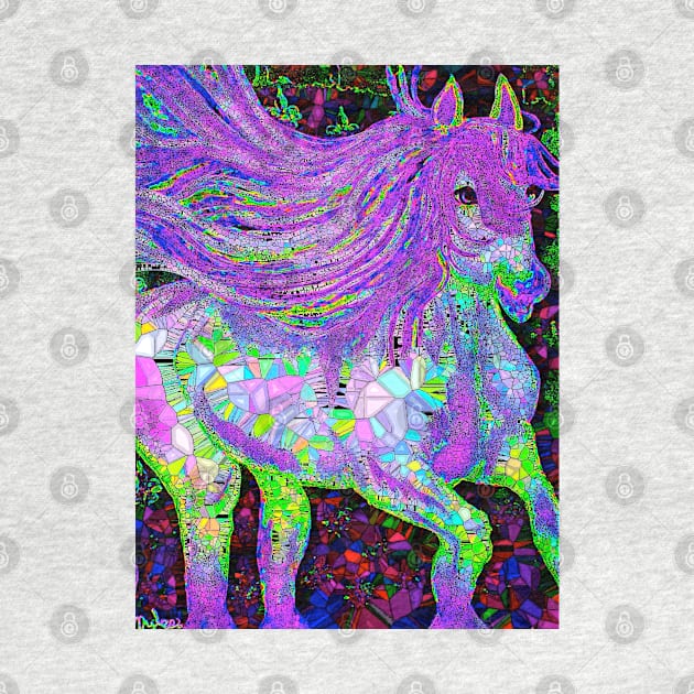 Horse Fantasy Mosaic by Overthetopsm